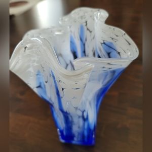 Ruffled Glass Vase